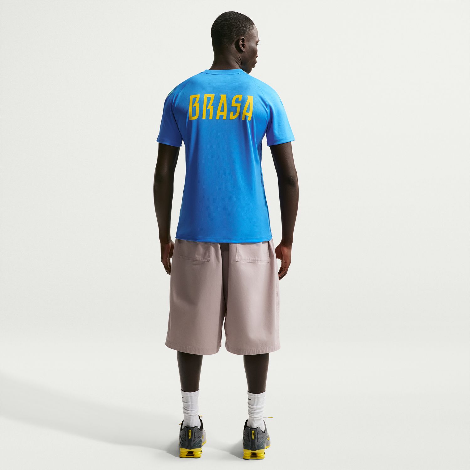 T-shirt de Homem Brasil 2026 Dri-FIT Strike Azul-5