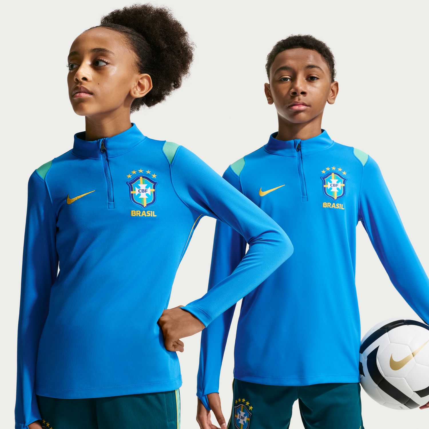 Imagem 0 de T-shirt de Criança Brasil 2026 Dri-FIT Academy Pro Drill Top