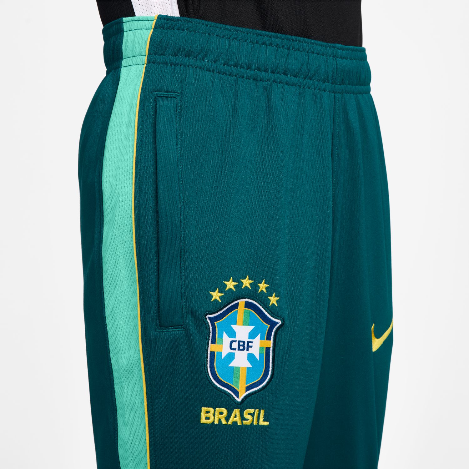 Calças de Criança Brasil 2026 Dri-FIT Academy Pro Verde-3