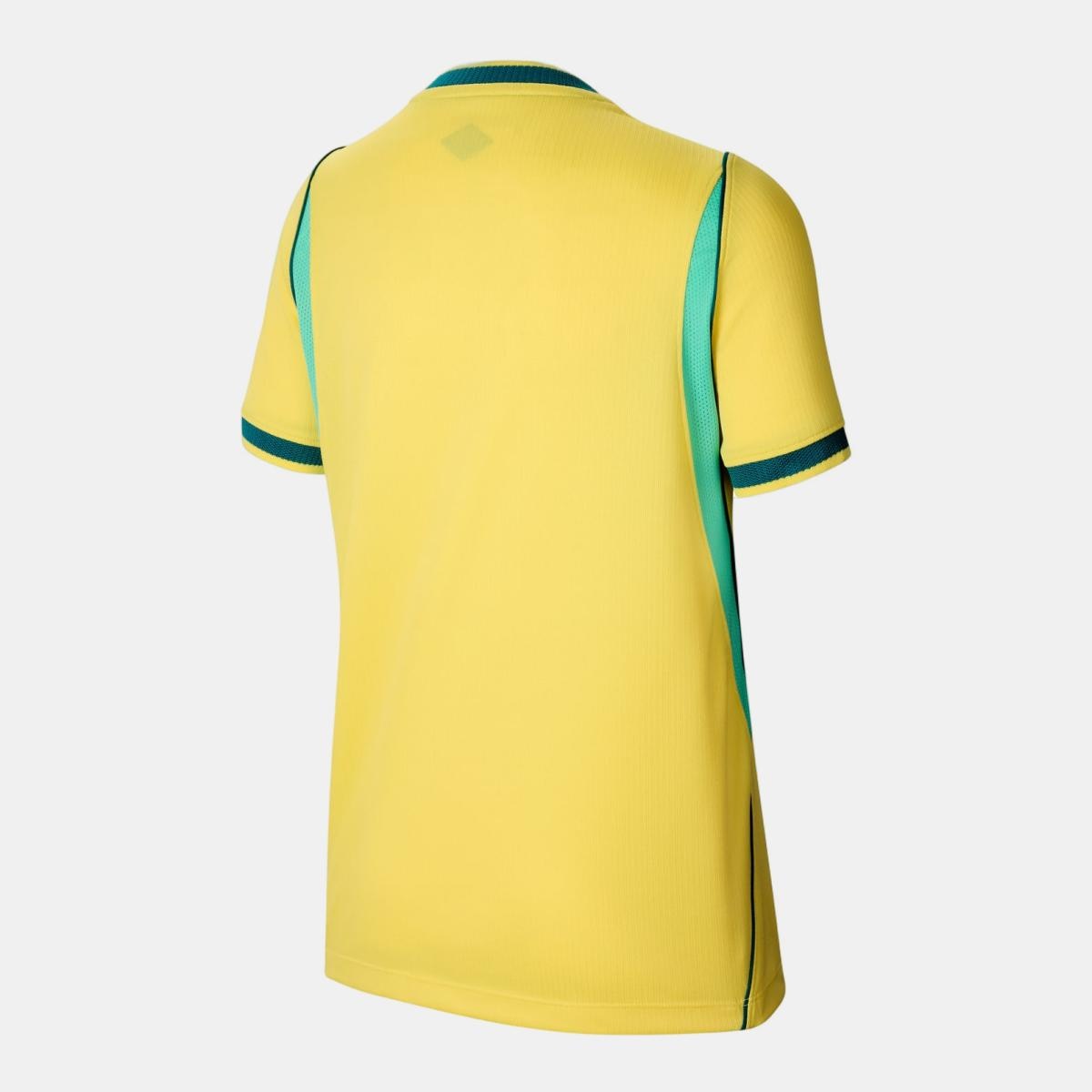 T-shirt de Criança 1.º Equipamento Brasil 2026 Stadium Amarelo-2