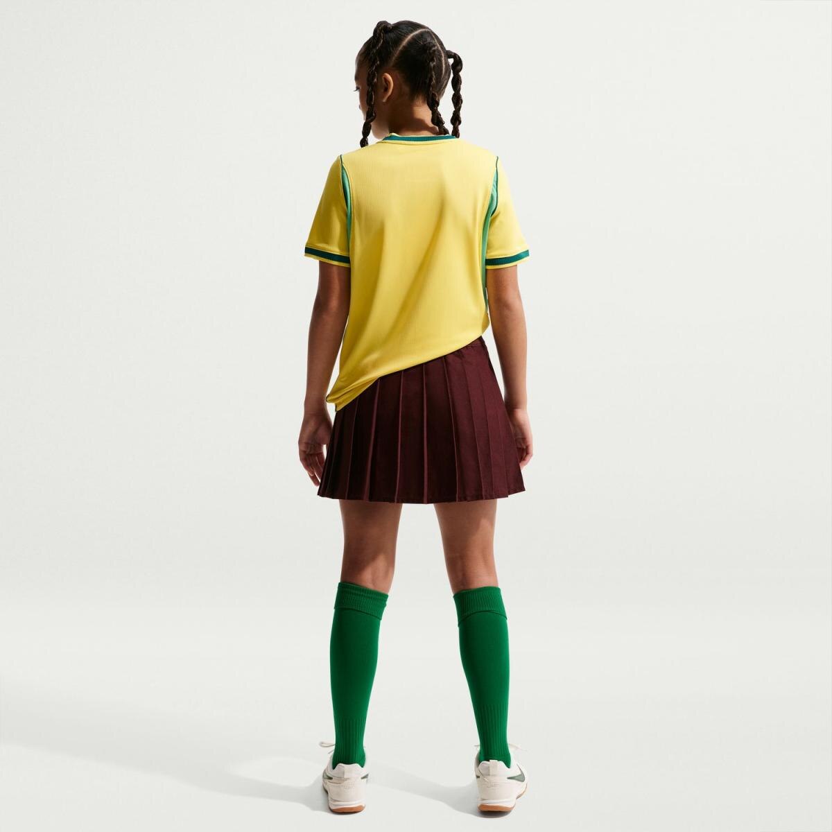 T-shirt de Criança 1.º Equipamento Brasil 2026 Stadium Amarelo-6