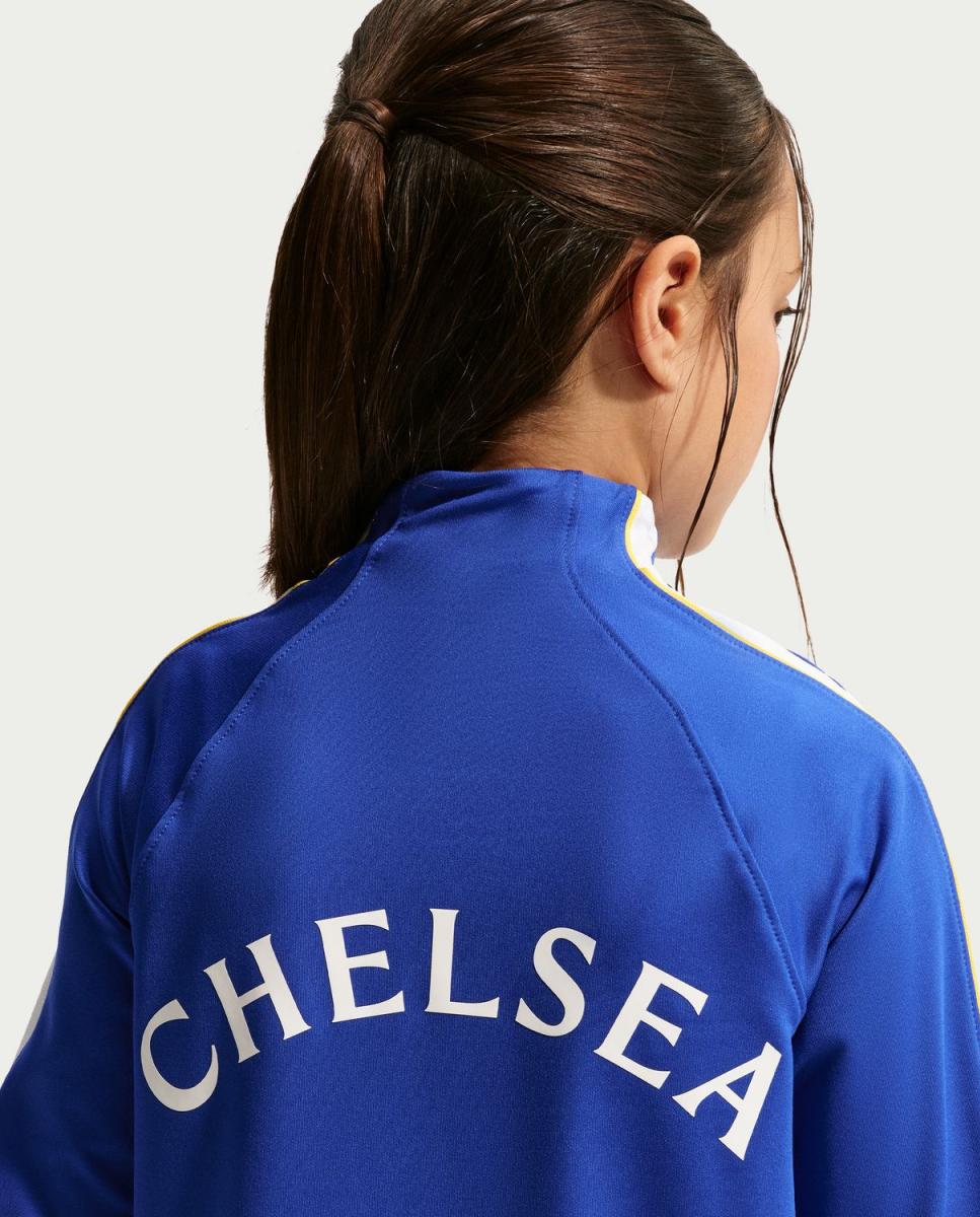 T-shirt de Criança Chelsea FC 2026-2027 Dri-FIT Strike Drill Top Azul-4