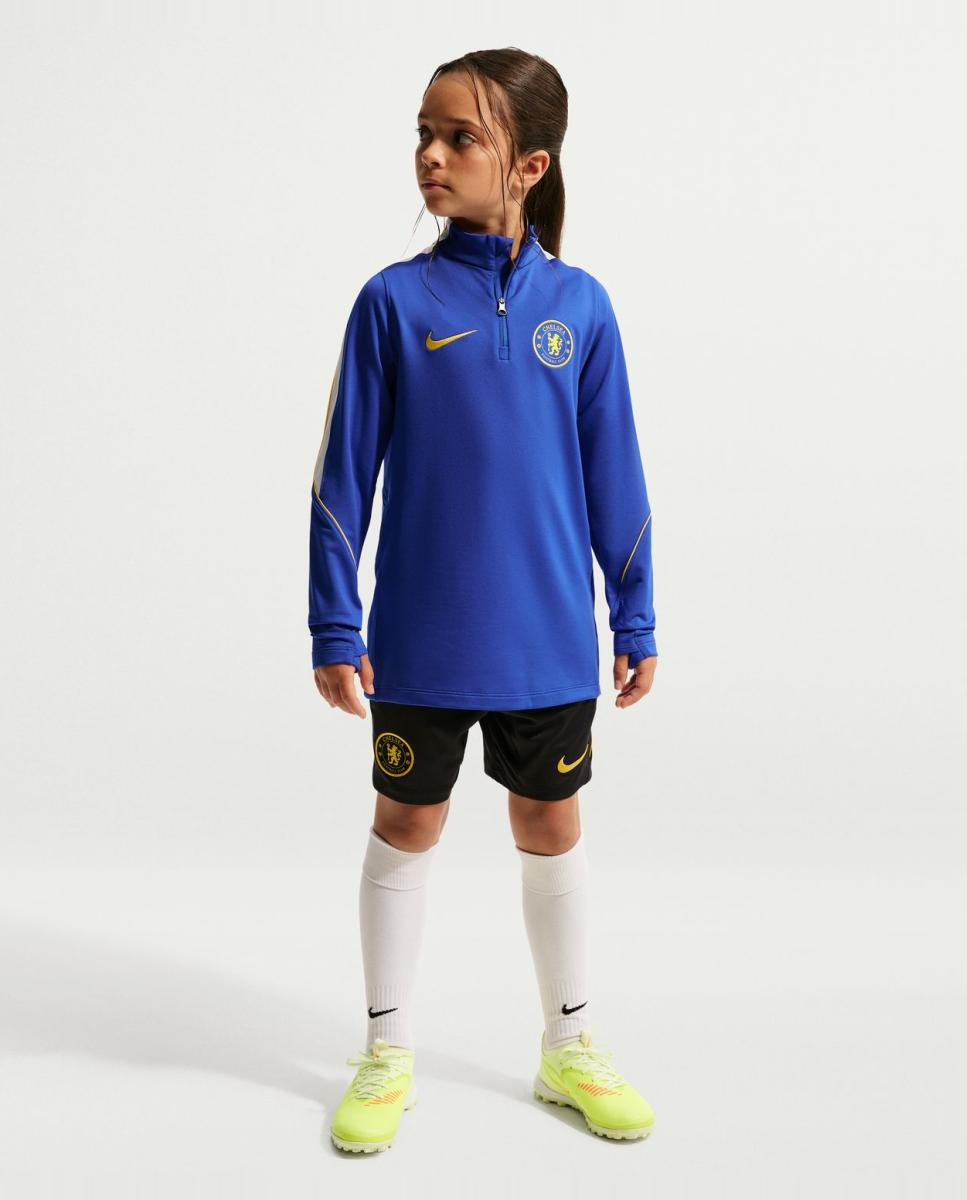 T-shirt de Criança Chelsea FC 2026-2027 Dri-FIT Strike Drill Top Azul-6