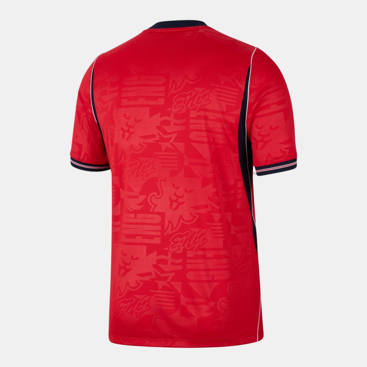 T-shirt de Homem 2.º Equipamento Inglaterra 2026 Stadium Vermelho-2