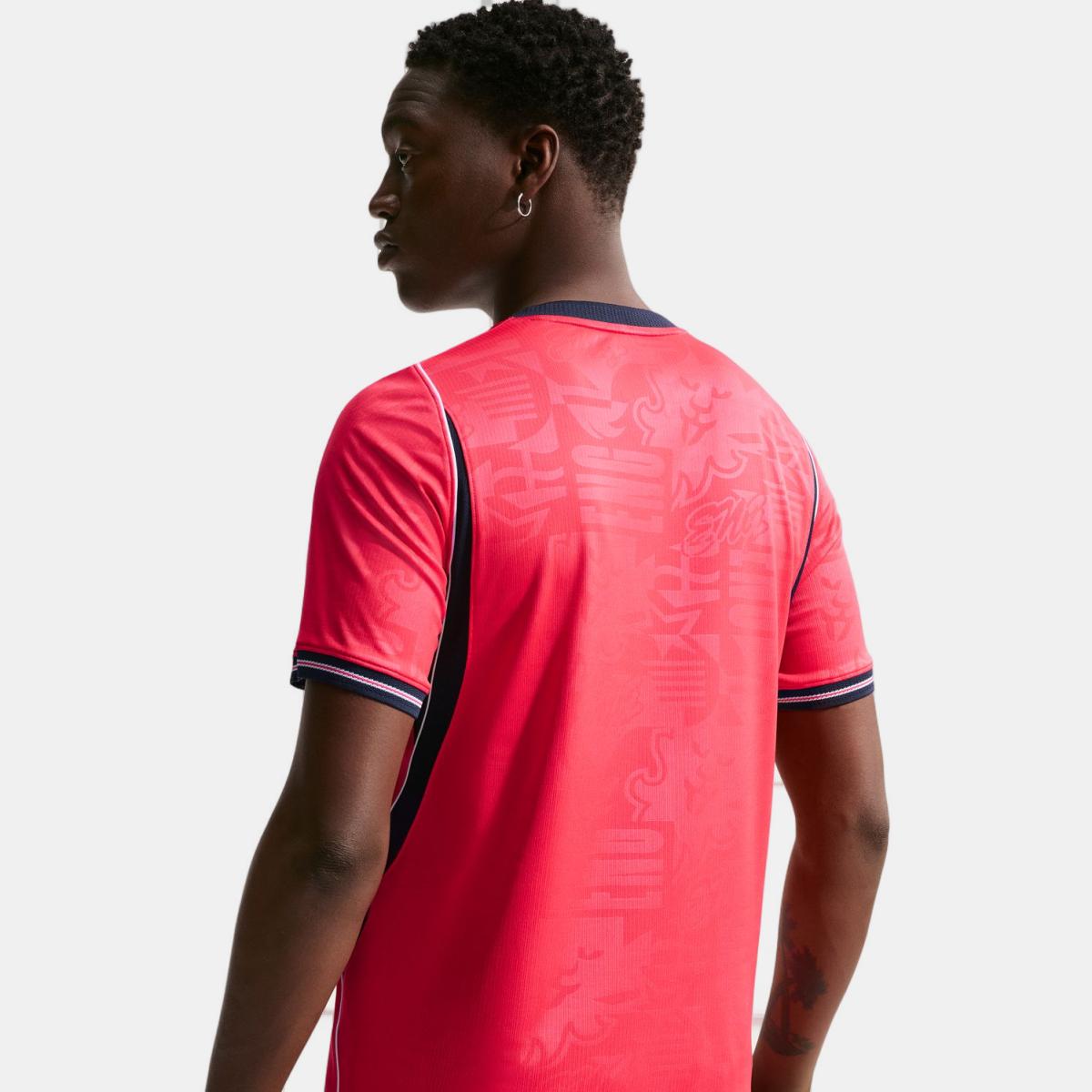 T-shirt de Homem 2.º Equipamento Inglaterra 2026 Stadium Vermelho-6