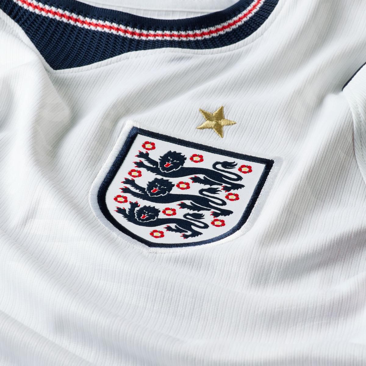 T-shirt de Homem 1.º Equipamento Inglaterra 2026 Stadium Branco-4
