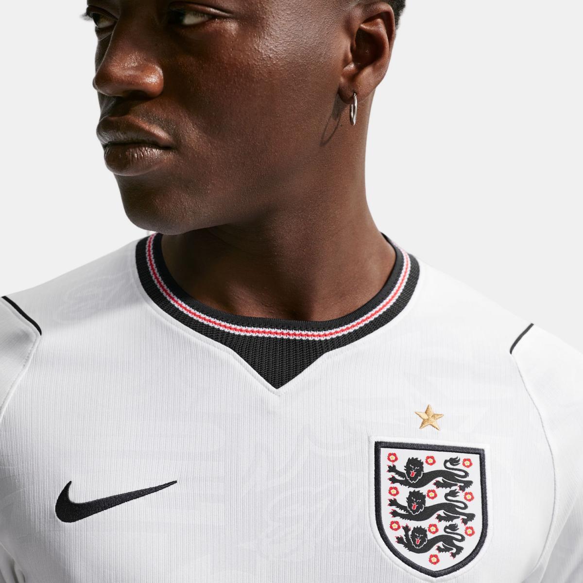 T-shirt de Homem 1.º Equipamento Inglaterra 2026 Stadium Branco-6