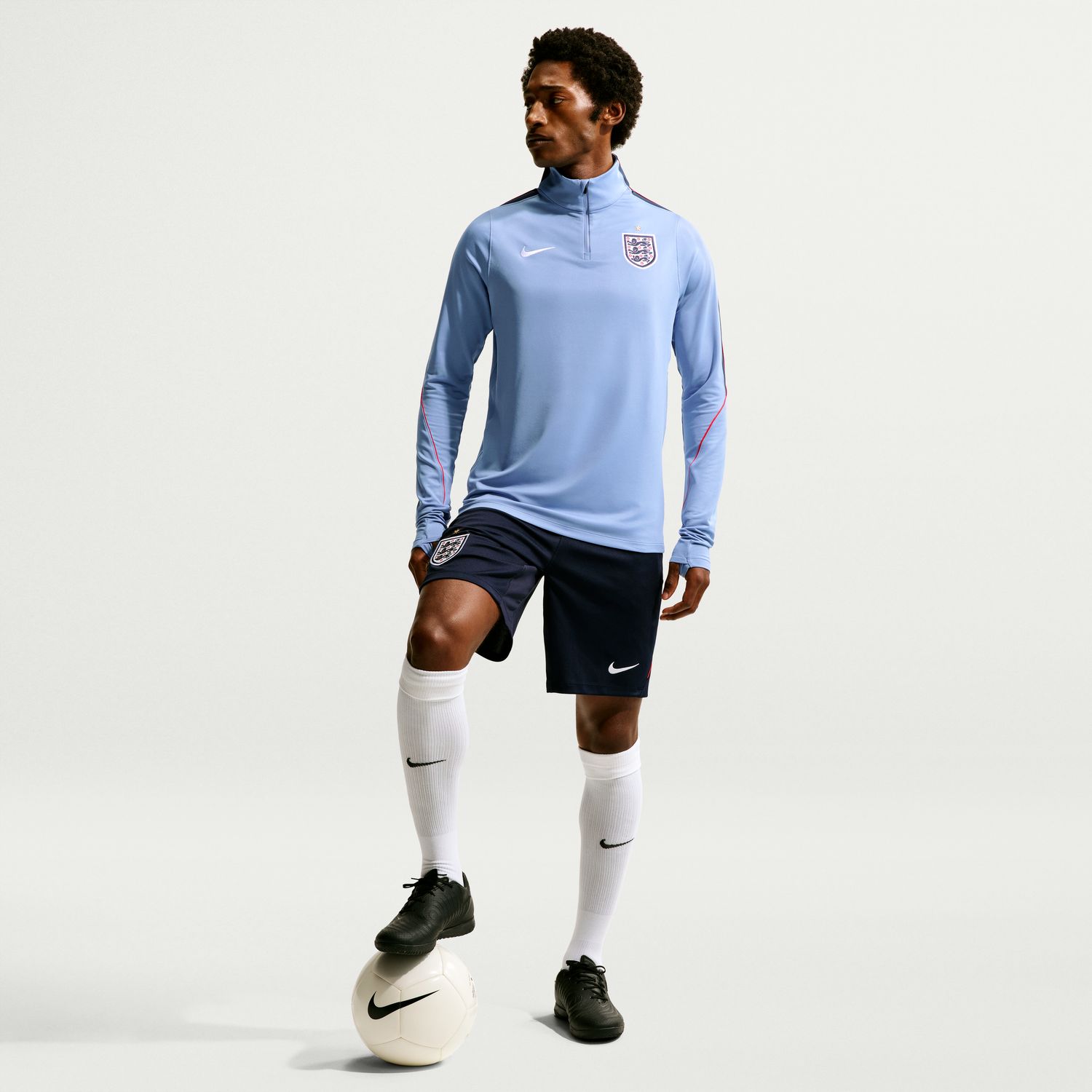 T-shirt de Homem Inglaterra 2026 Dri-FIT Strike Drill Top Azul-2