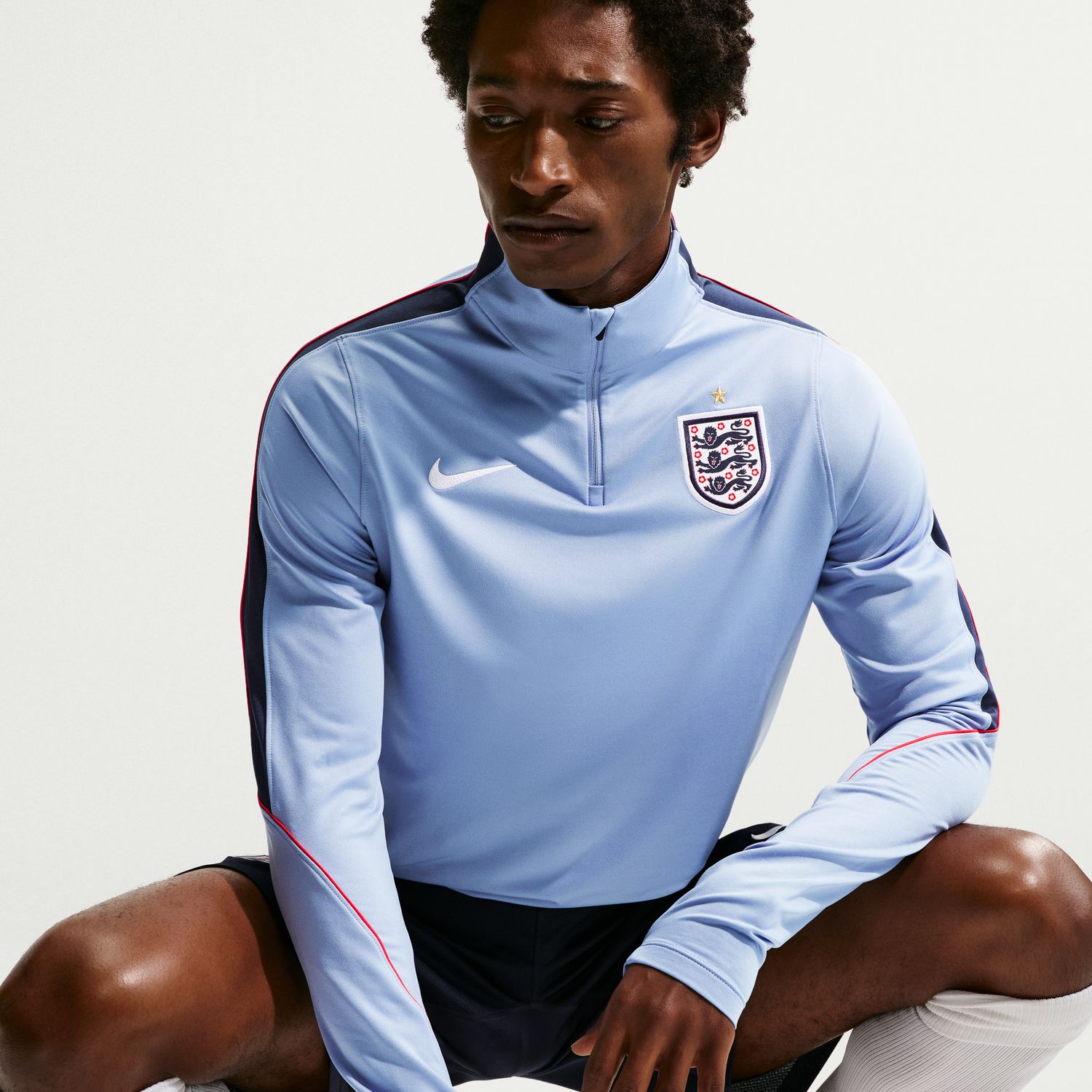 T-shirt de Homem Inglaterra 2026 Dri-FIT Strike Drill Top Azul-3