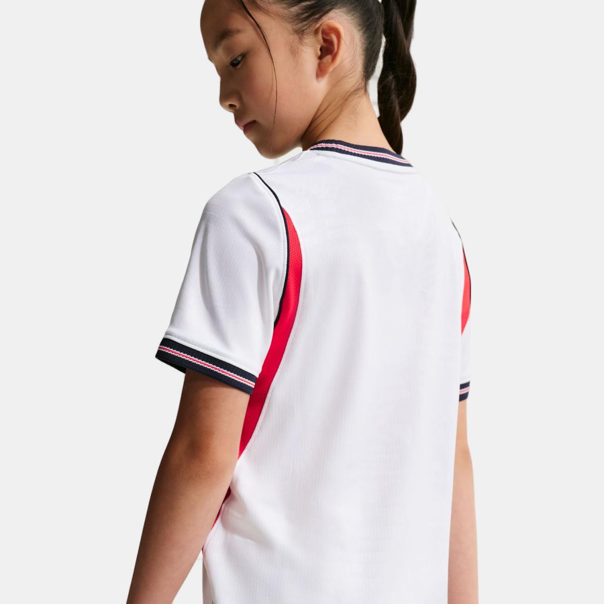 T-shirt de Criança 1.º Equipamento Inglaterra 2026 Stadium Branco-3