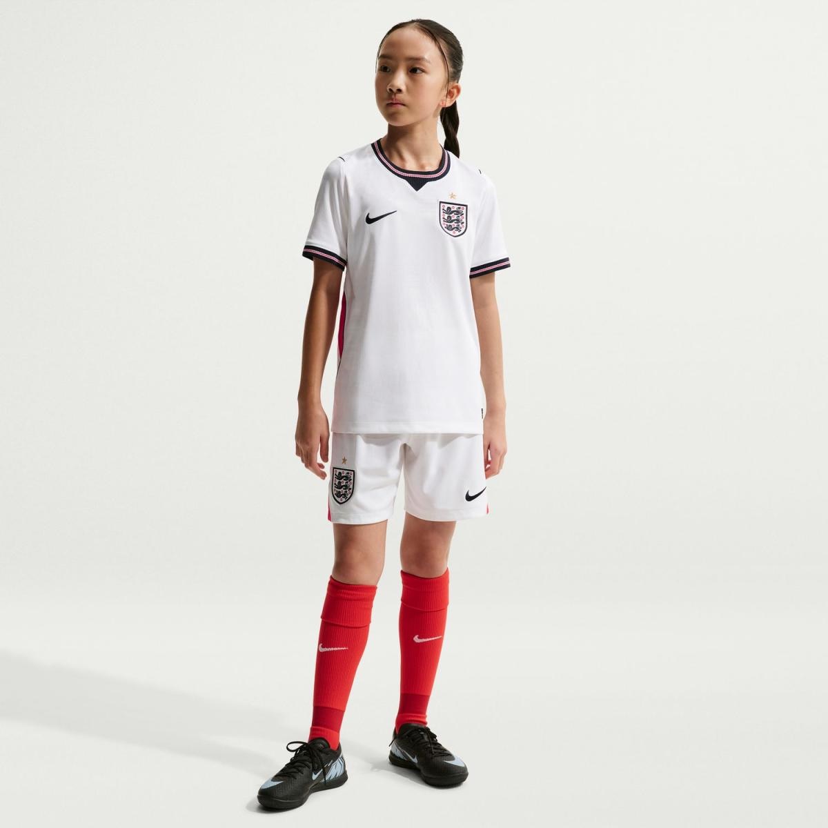 T-shirt de Criança 1.º Equipamento Inglaterra 2026 Stadium Branco-4