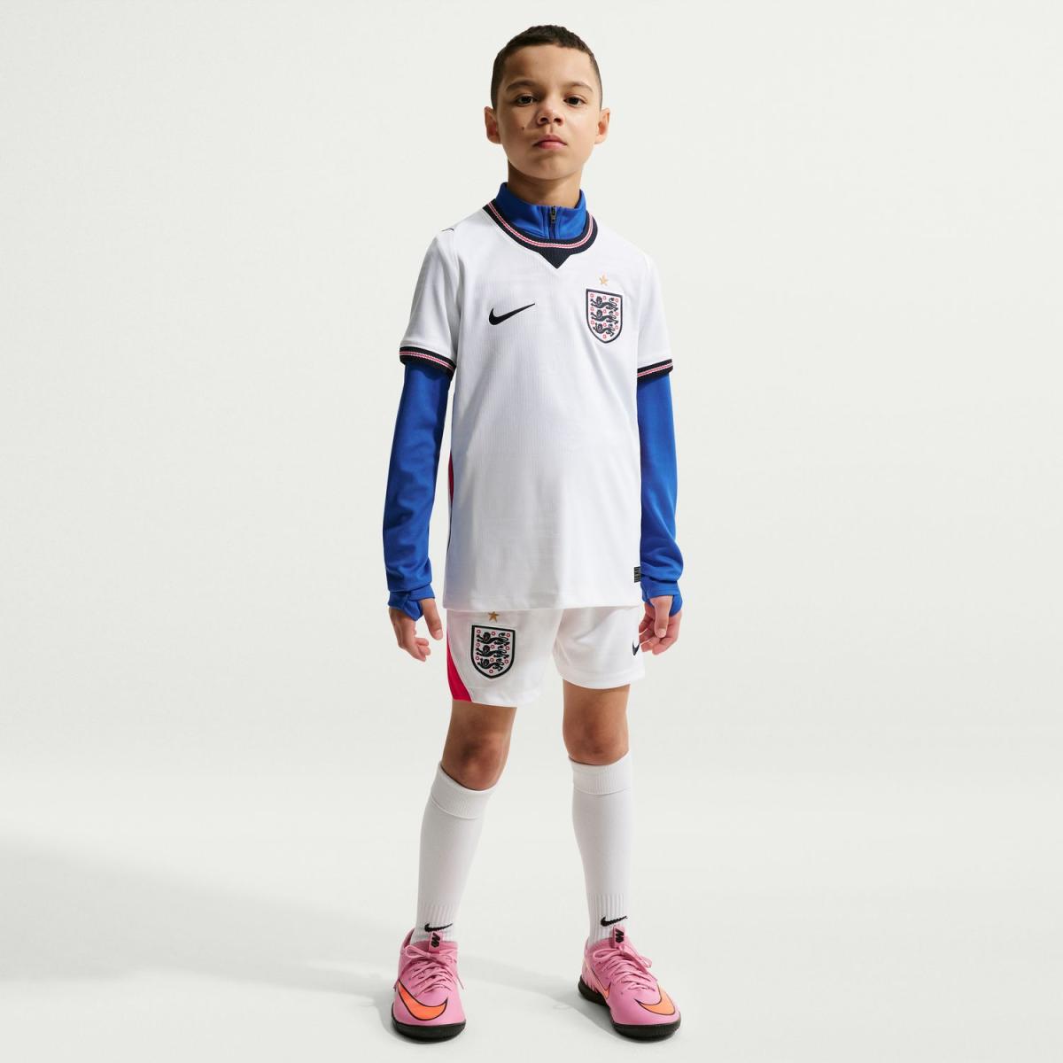 T-shirt de Criança 1.º Equipamento Inglaterra 2026 Stadium Branco-6