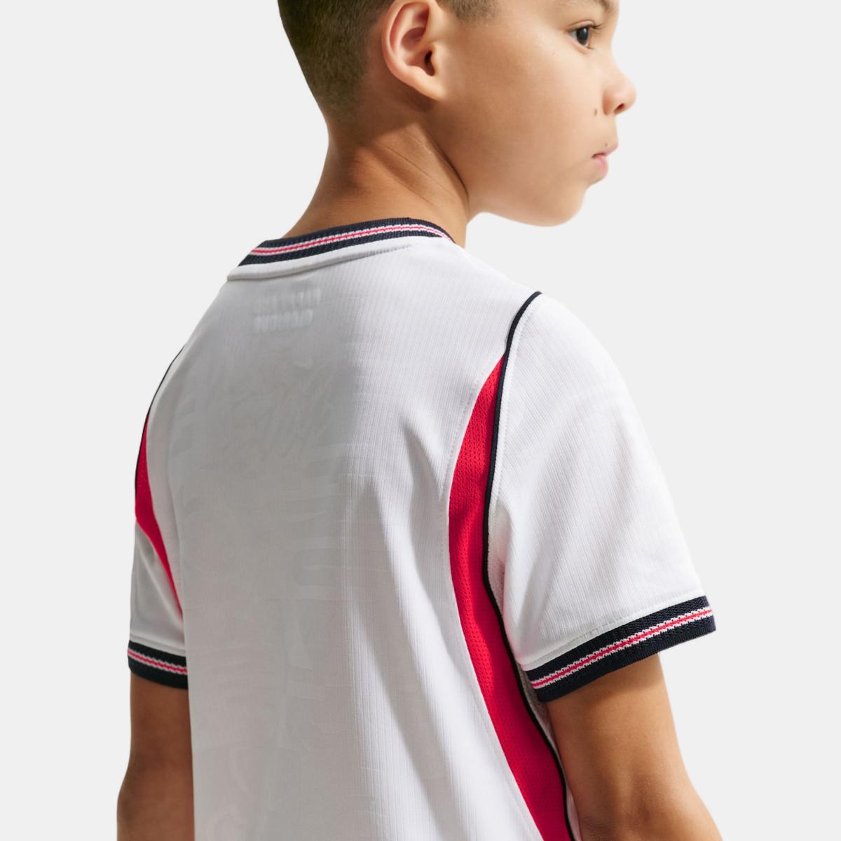 T-shirt de Criança 1.º Equipamento Inglaterra 2026 Stadium Branco-7