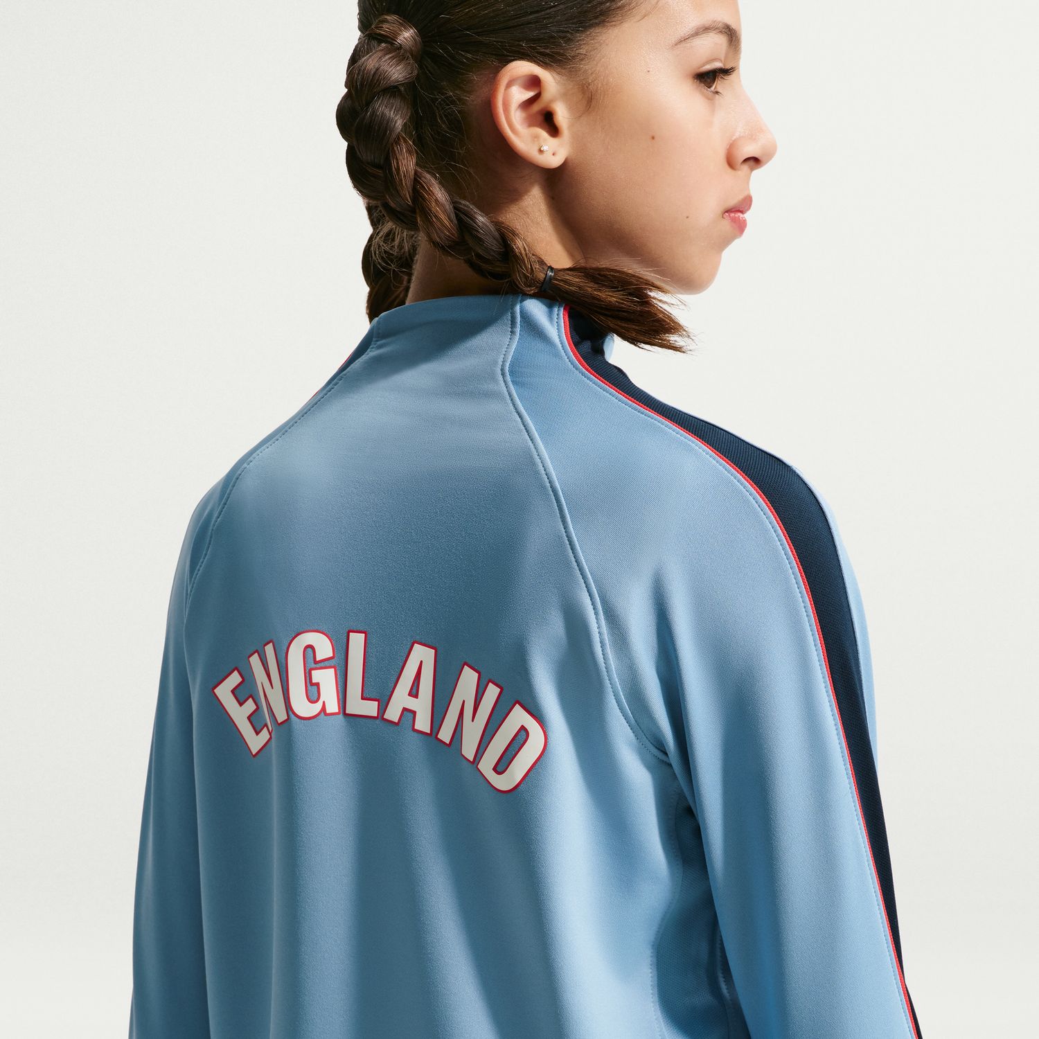 T-shirt de Criança Inglaterra 2026 Dri-FIT Strike Drill Top Azul-2