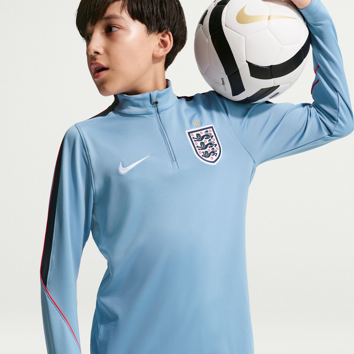 T-shirt de Criança Inglaterra 2026 Dri-FIT Strike Drill Top Azul-7