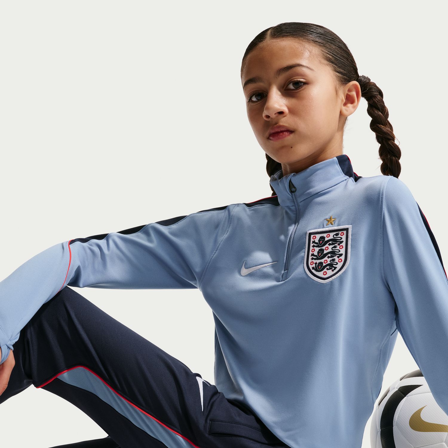 Calças de Criança Inglaterra 2026 Dri-FIT Stadium Azul-escuro-2