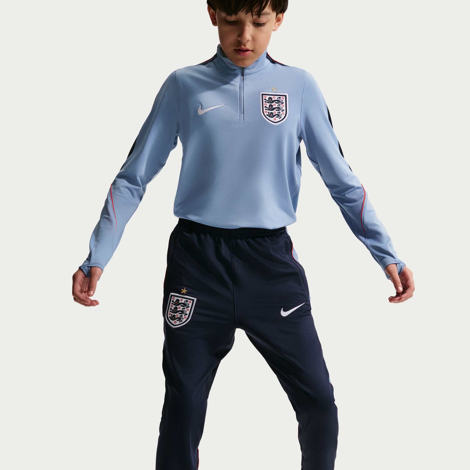 Calças de Criança Inglaterra 2026 Dri-FIT Stadium Azul-escuro-3