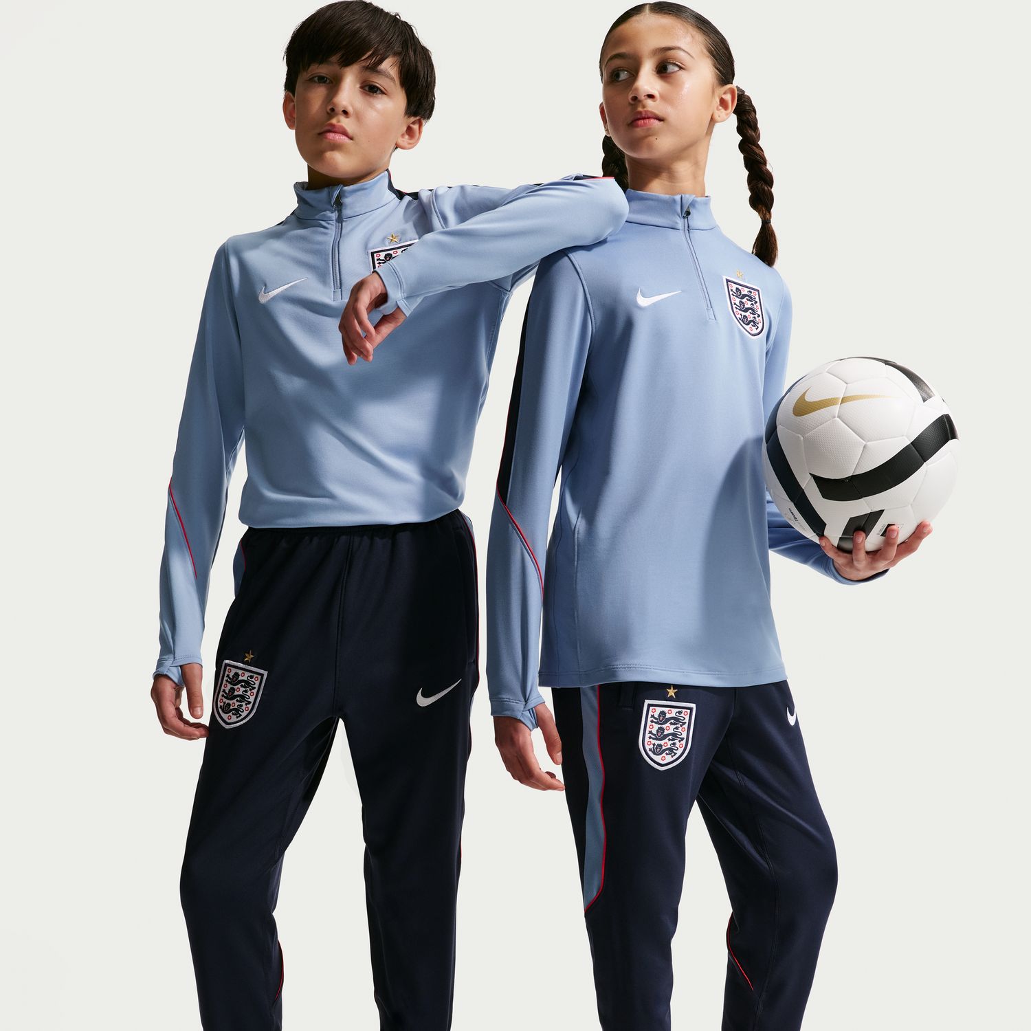 Calças de Criança Inglaterra 2026 Dri-FIT Stadium Azul-escuro-7