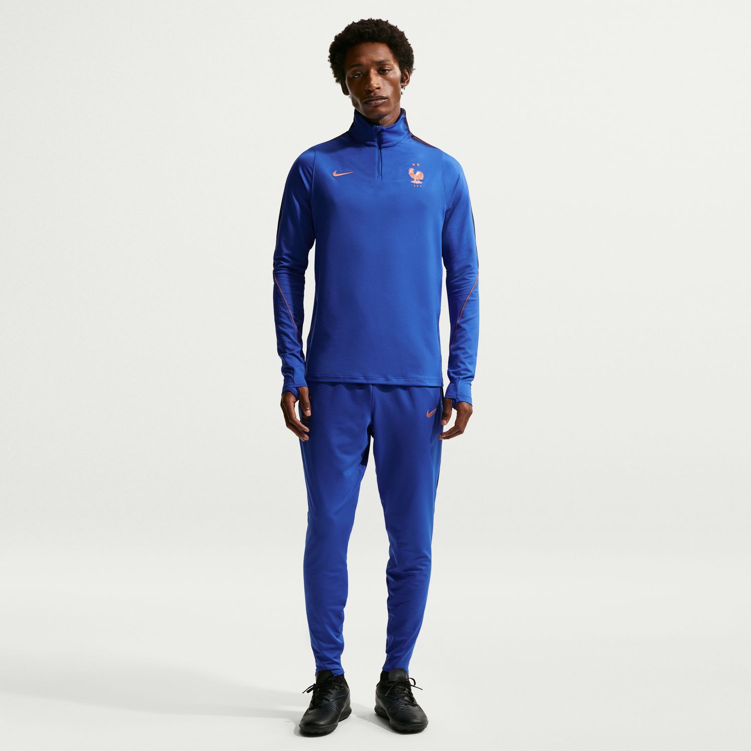 T-shirt de Homem França 2026 Dri-FIT Strike Drill Top Azul-2