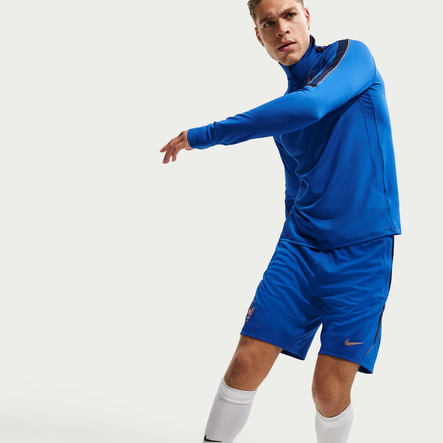 Calções de Homem França 2026 Dri-FIT Strike Azul-3