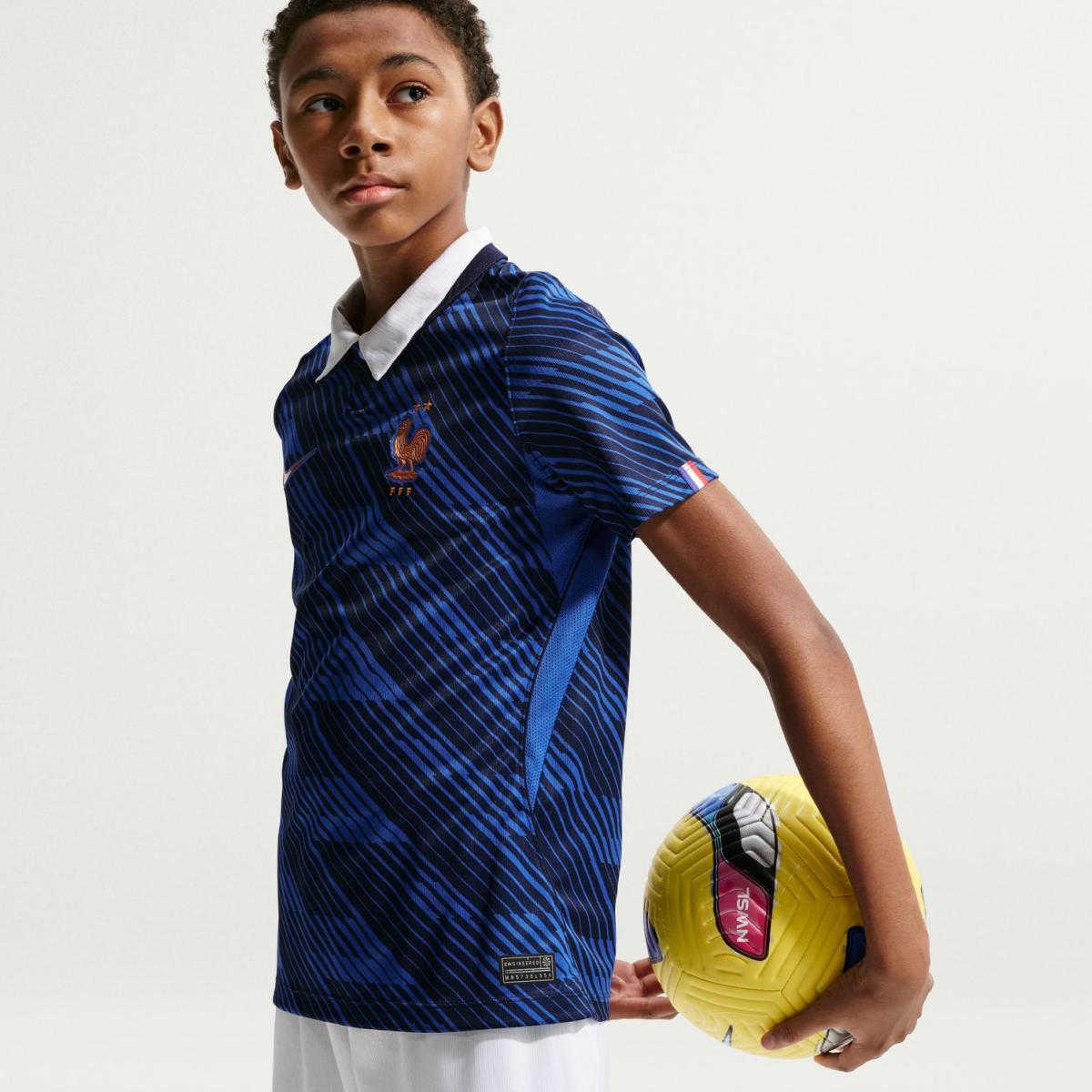 Calções de Criança 1.º Equipamento França 2026 Stadium Branco-5