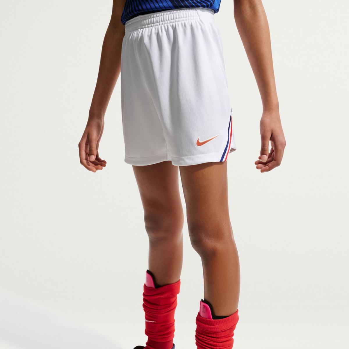 Calções de Criança 1.º Equipamento França 2026 Stadium Branco-6
