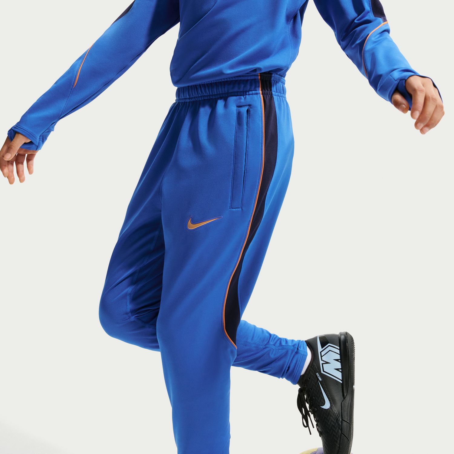 Calças de Criança França 2026 Dri-FIT Strike Azul-3