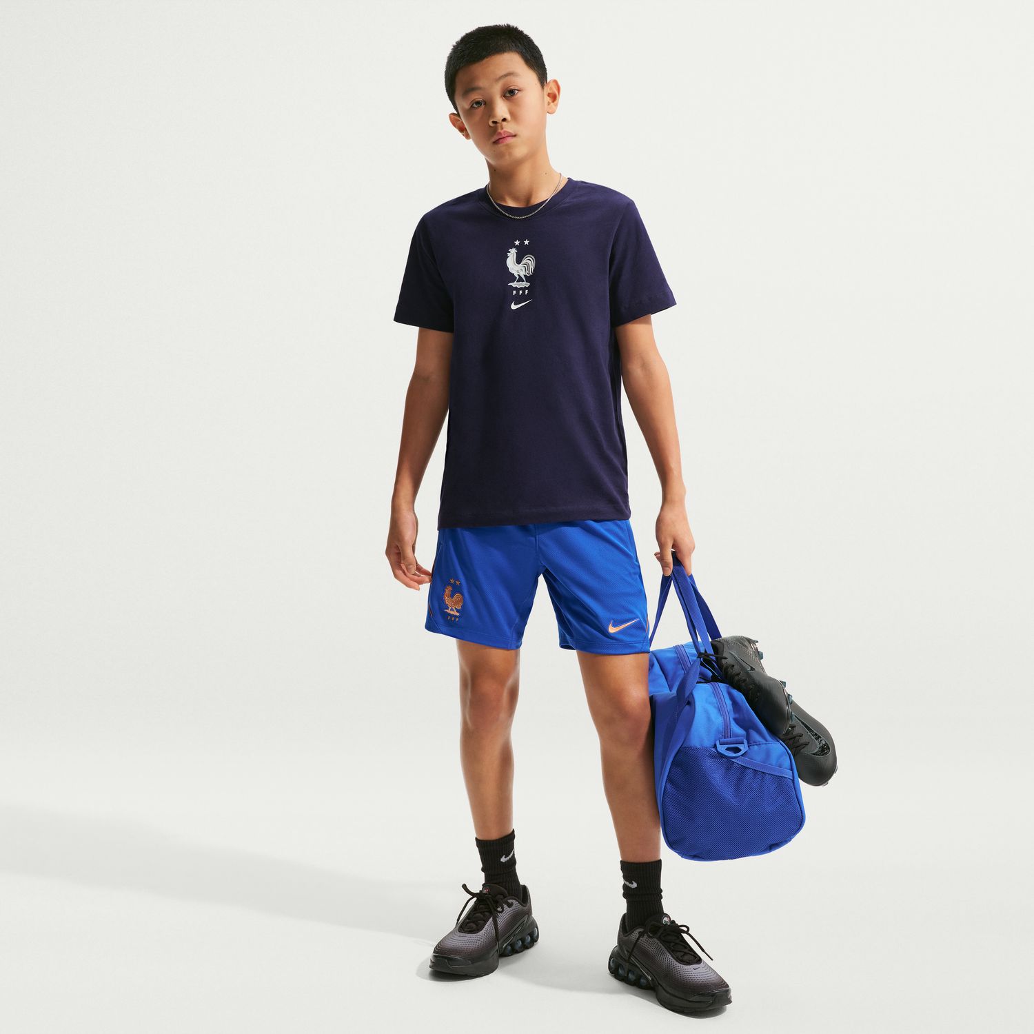 Calções de Criança França 2026 Dri-FIT Strike Azul-2