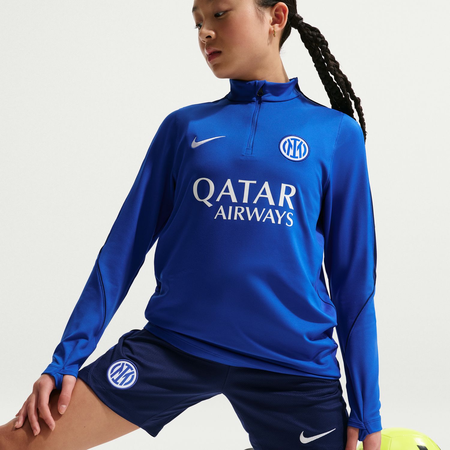 Calções de Criança Inter de Milán 2026-2027 Dri-FIT Strike Azul-3