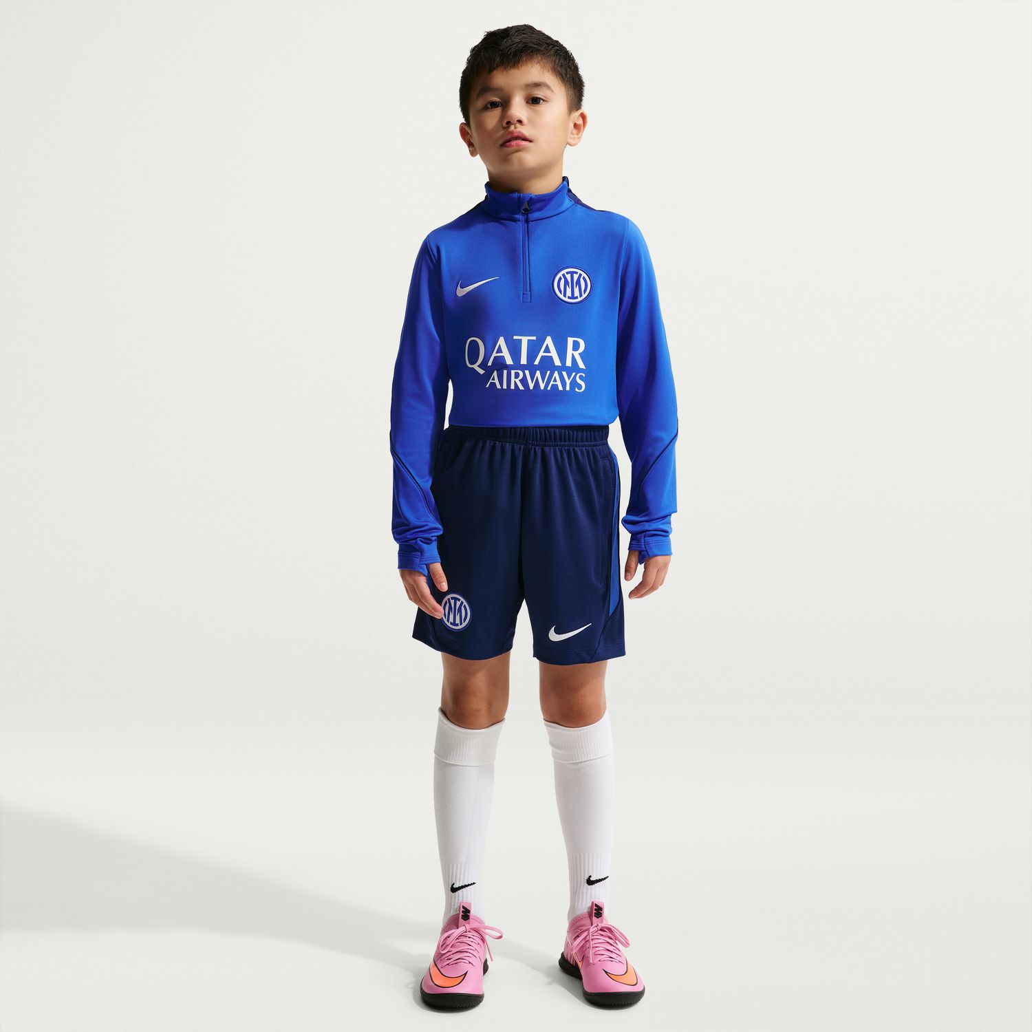 T-shirt de Criança Inter de Milán 2026-2027 Dri-FIT Strike Drill Top Azul-3