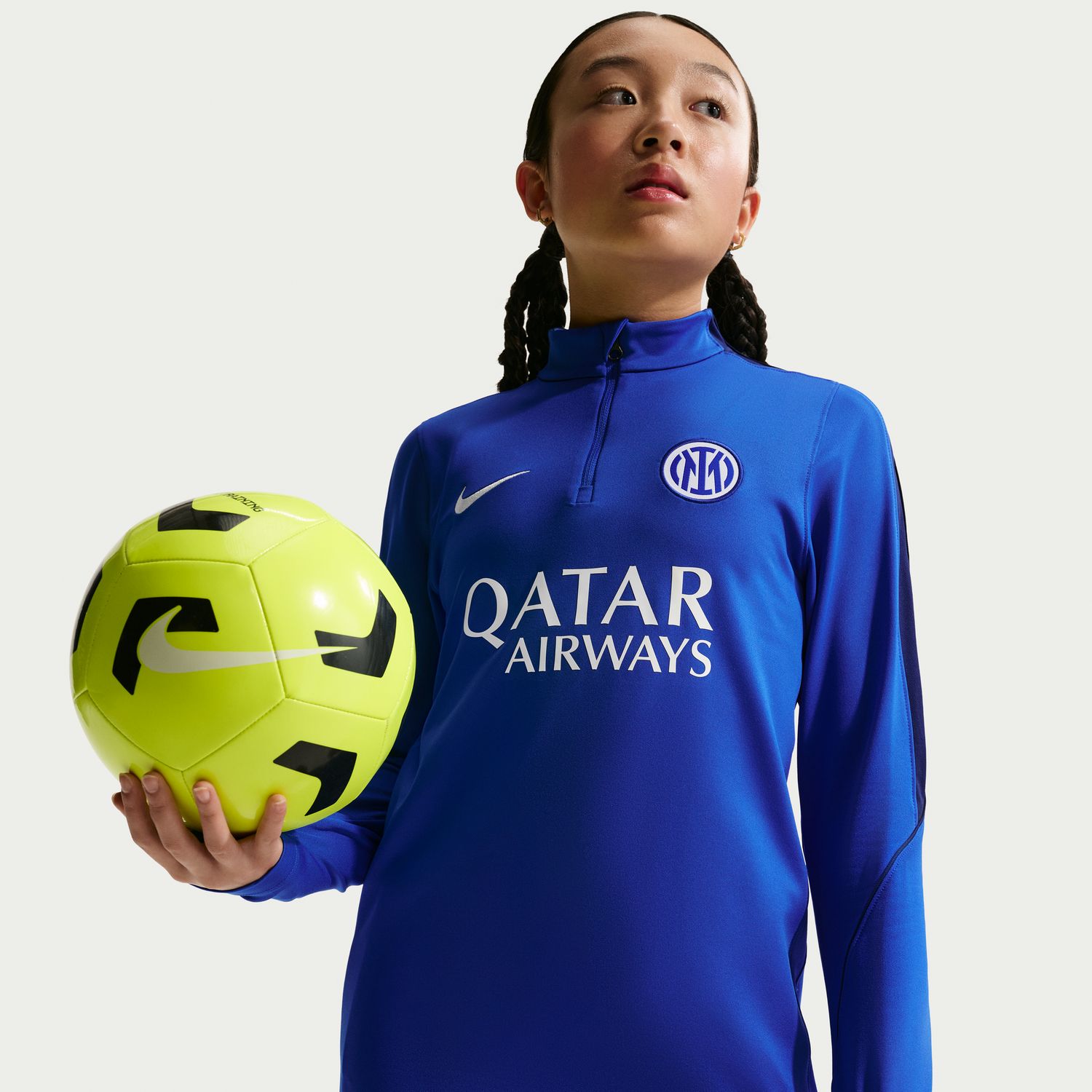 T-shirt de Criança Inter de Milán 2026-2027 Dri-FIT Strike Drill Top Azul-4