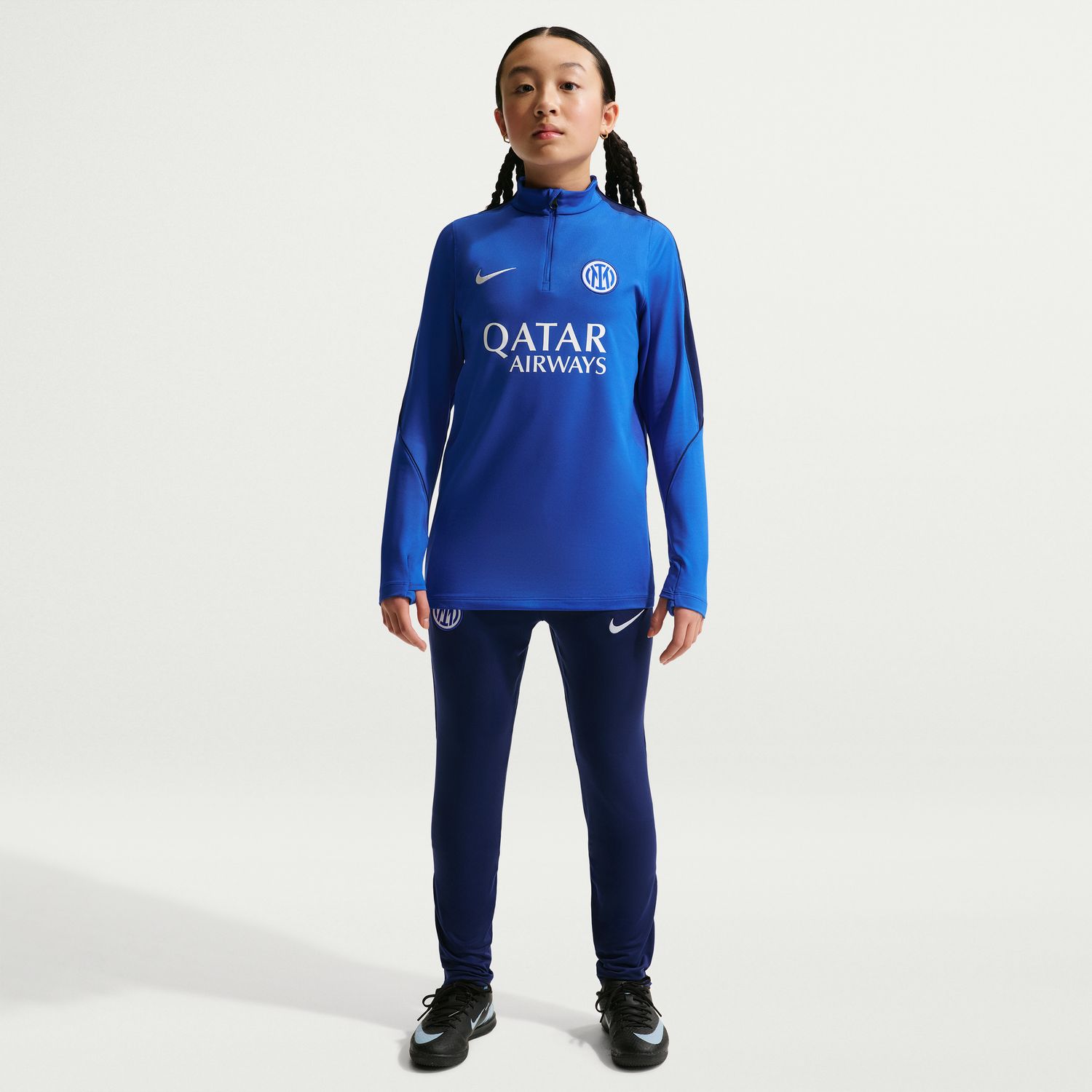 T-shirt de Criança Inter de Milán 2026-2027 Dri-FIT Strike Drill Top Azul-6