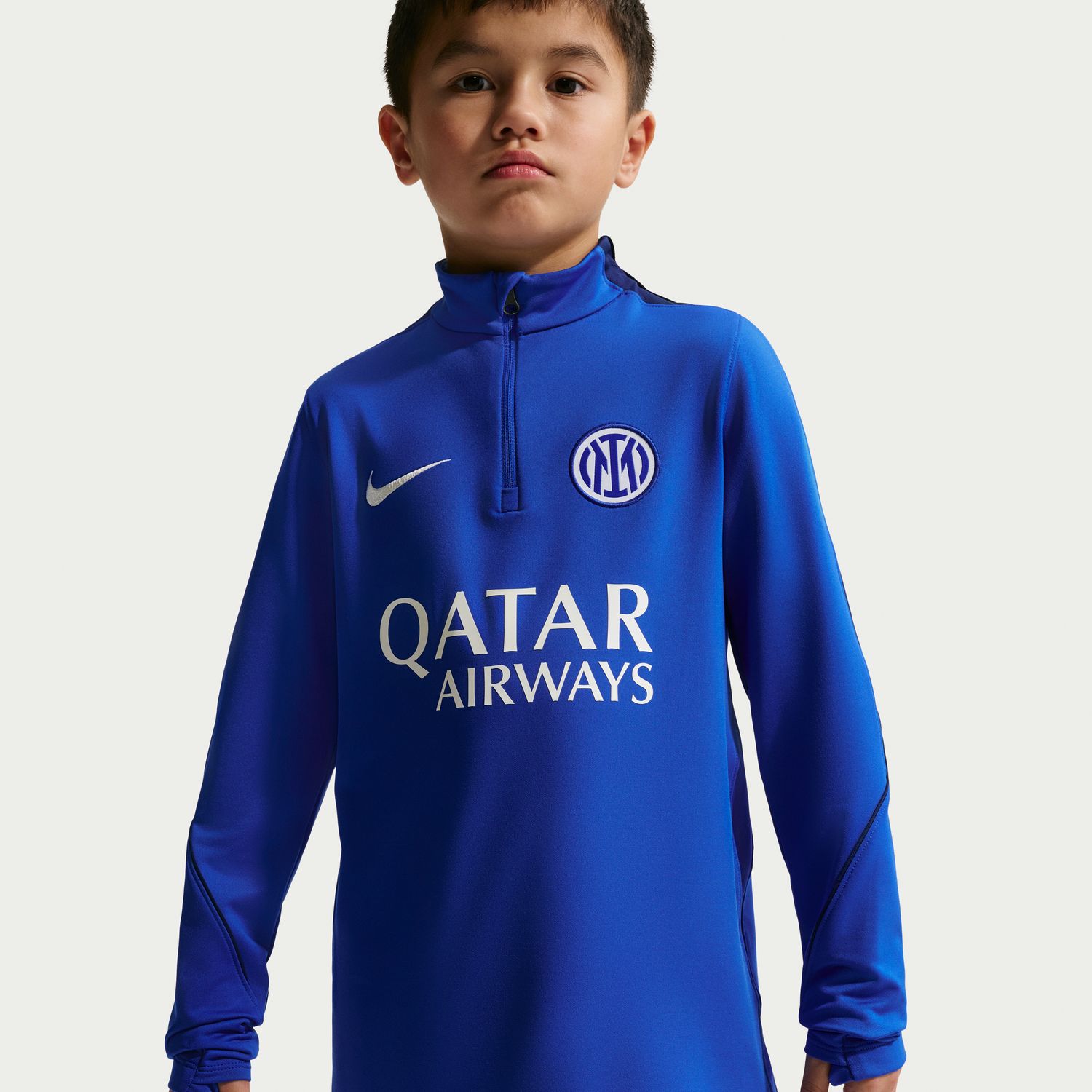 T-shirt de Criança Inter de Milán 2026-2027 Dri-FIT Strike Drill Top Azul-7