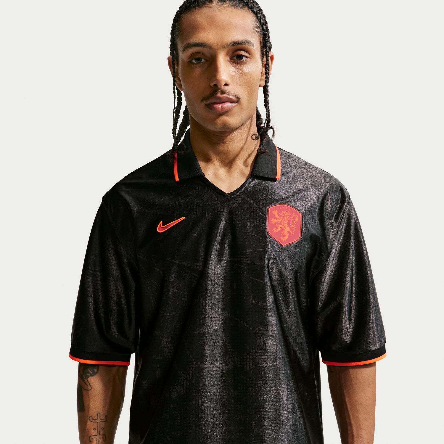 T-shirt de Homem Países Baixos 2026 Dri-FIT Energy Preto-4