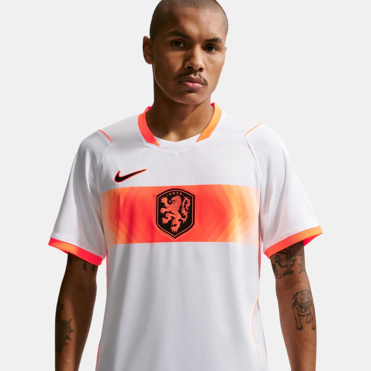 T-shirt de Homem 2.º Equipamento Países Baixos 2026 Stadium Branco-1