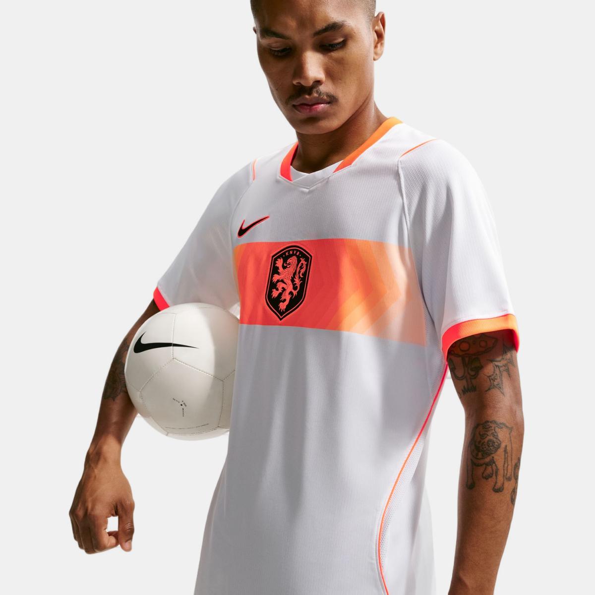T-shirt de Homem 2.º Equipamento Países Baixos 2026 Stadium Branco-2