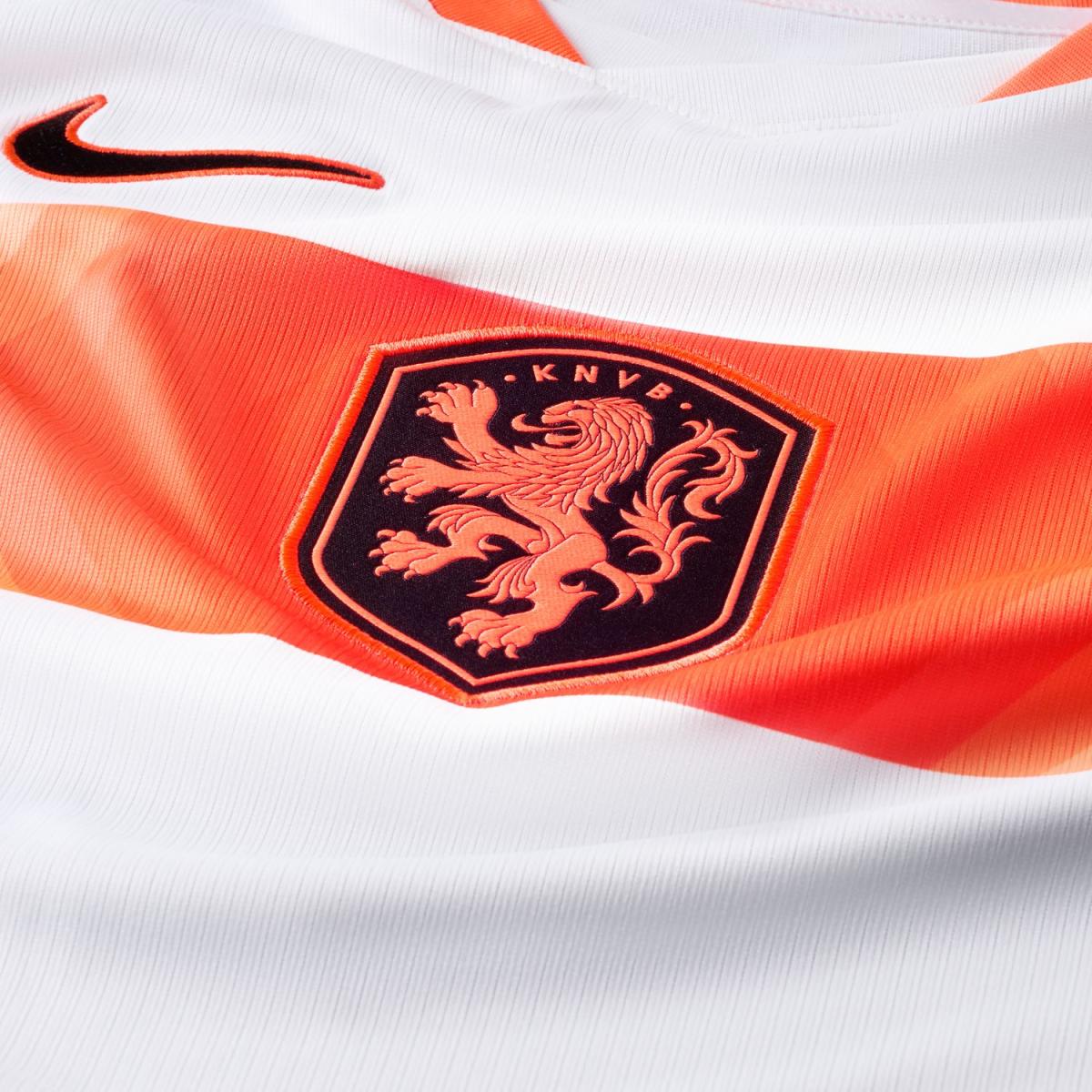 T-shirt de Homem 2.º Equipamento Países Baixos 2026 Stadium Branco-4