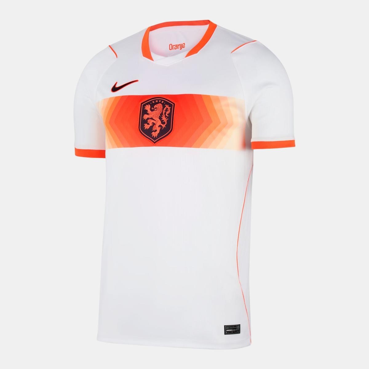 T-shirt de Homem 2.º Equipamento Países Baixos 2026 Stadium Branco-7