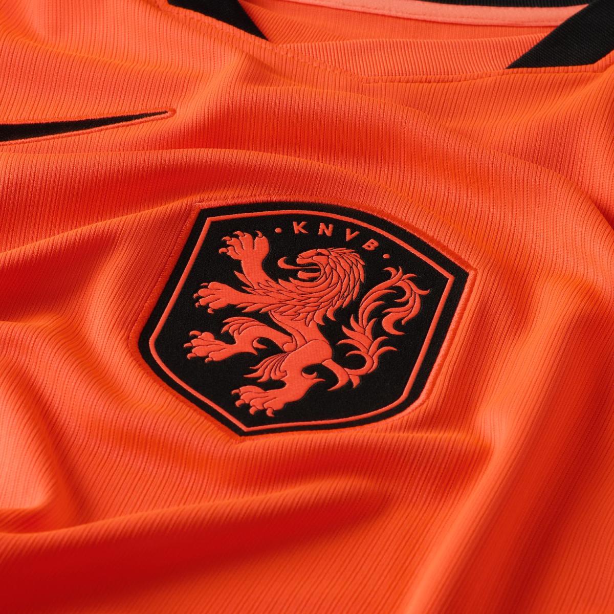 T-shirt de Homem 1.º Equipamento Países Baixos 2026 Stadium Laranja-4