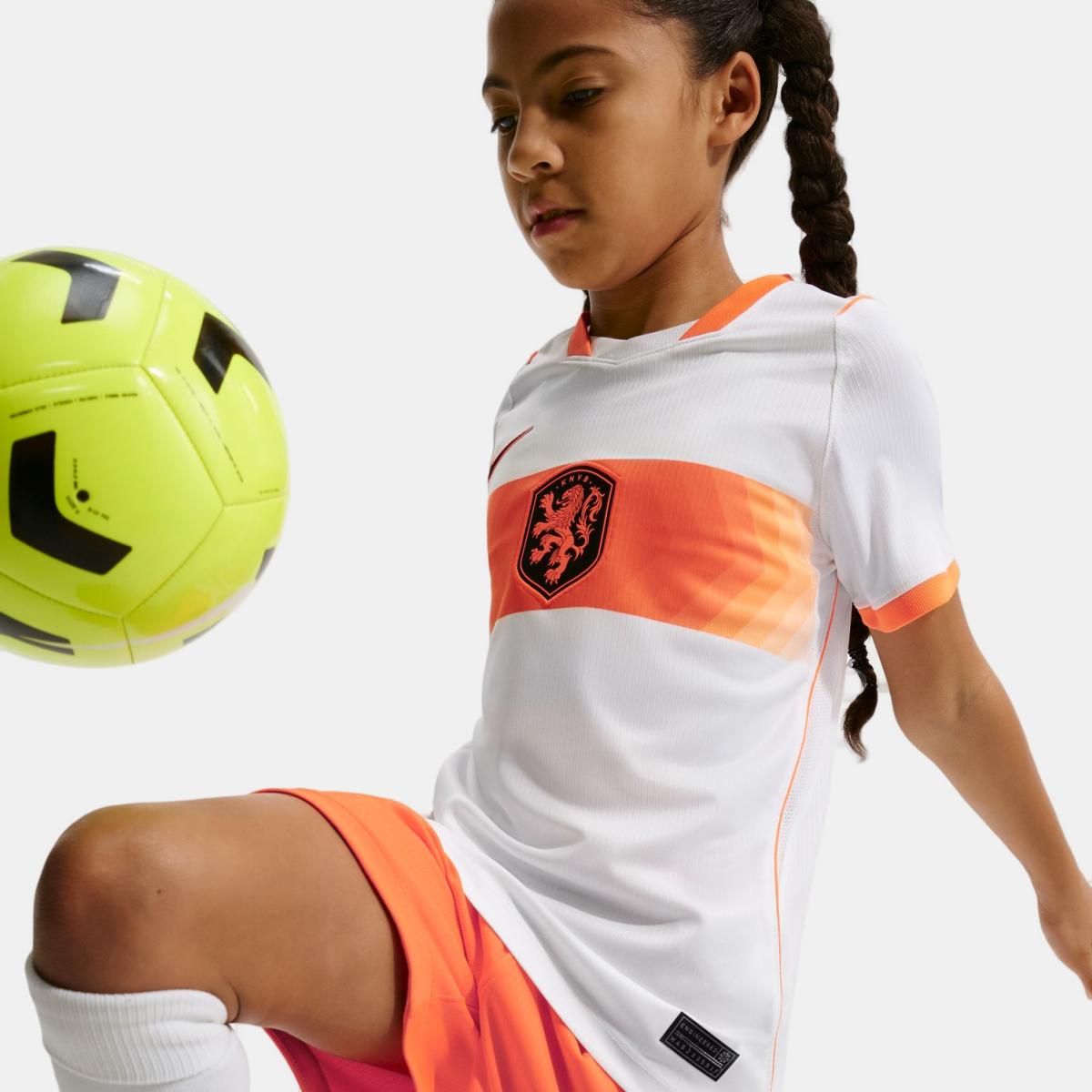 T-shirt de Criança 2.º Equipamento Países Baixos 2026 Stadium Branco-2