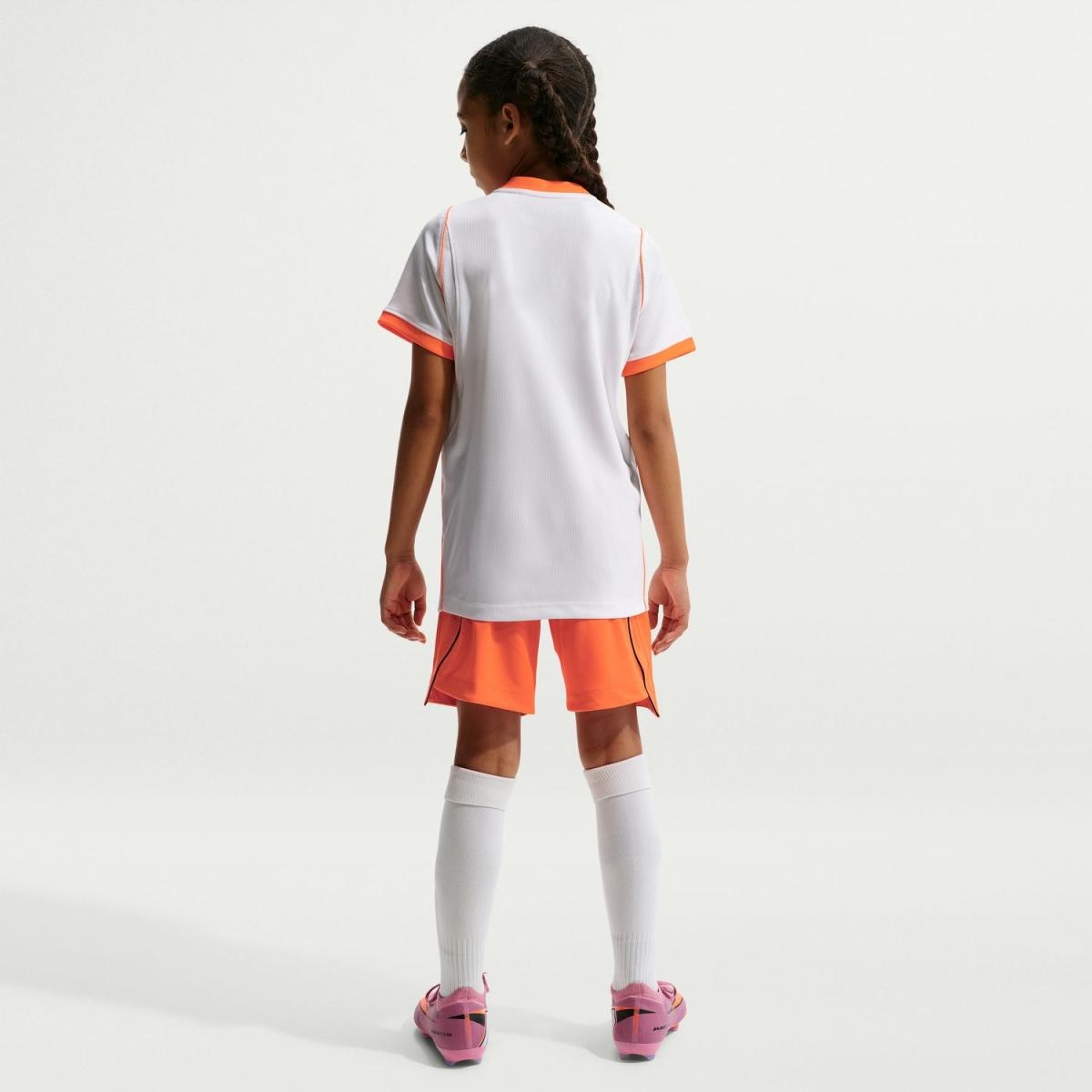 T-shirt de Criança 2.º Equipamento Países Baixos 2026 Stadium Branco-6