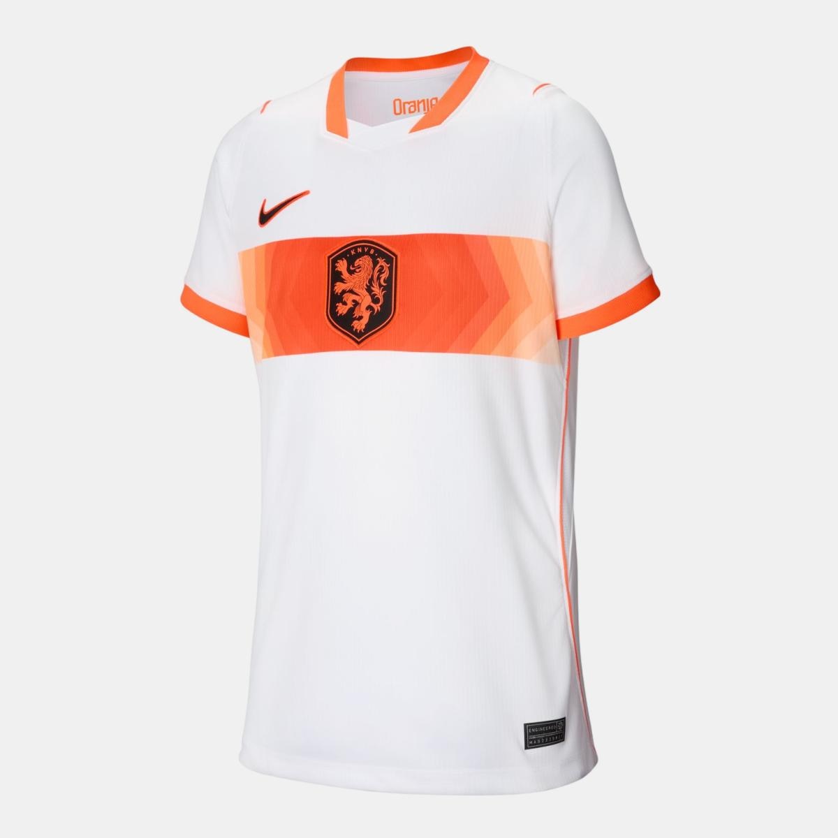 T-shirt de Criança 2.º Equipamento Países Baixos 2026 Stadium Branco-7