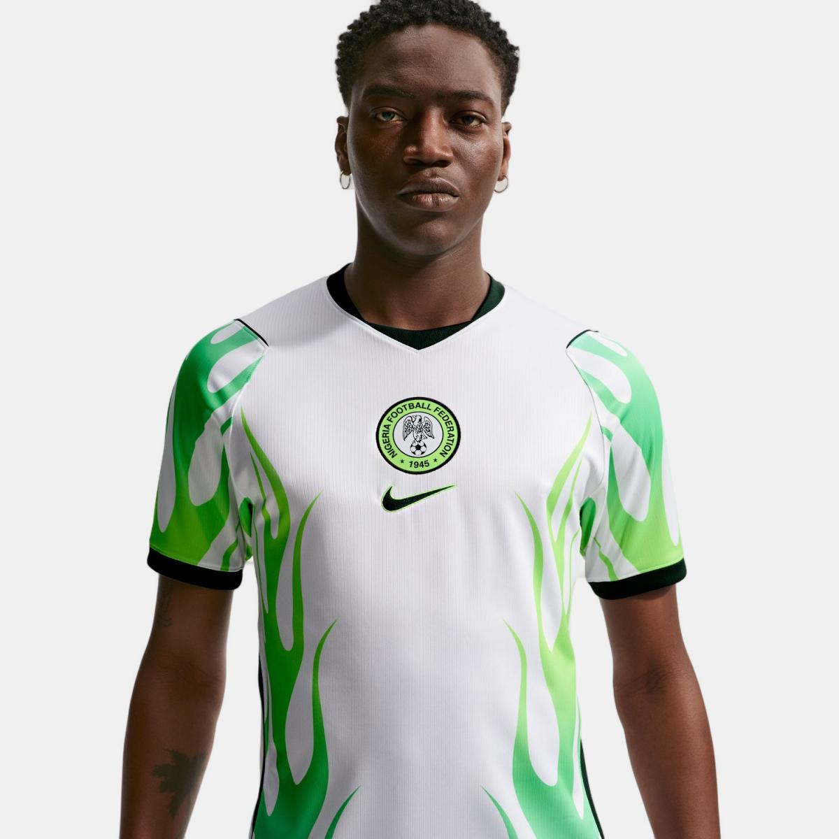 T-shirt de Homem 2.º Equipamento Nigéria 2026 Stadium Branco-5