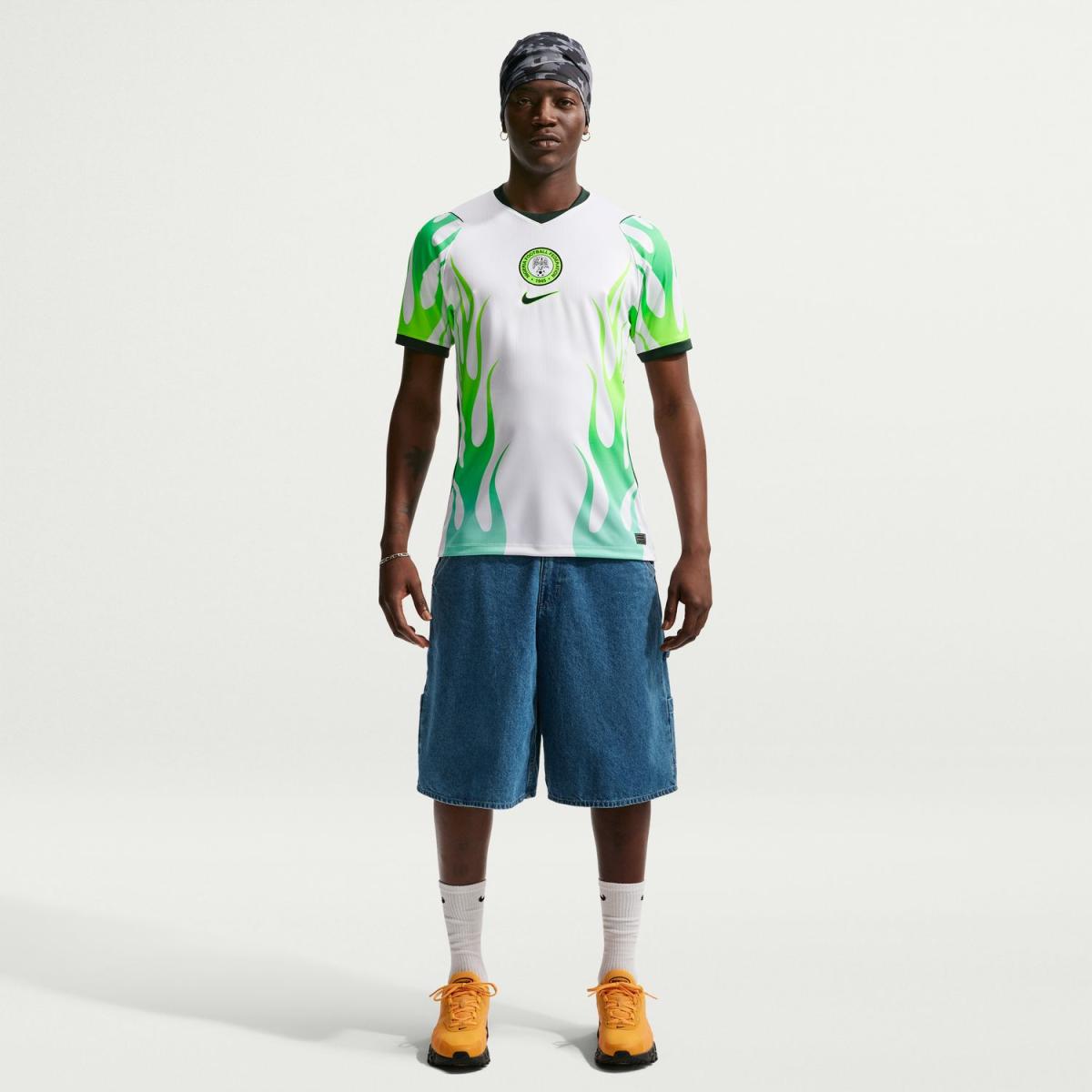 T-shirt de Homem 2.º Equipamento Nigéria 2026 Stadium Branco-8