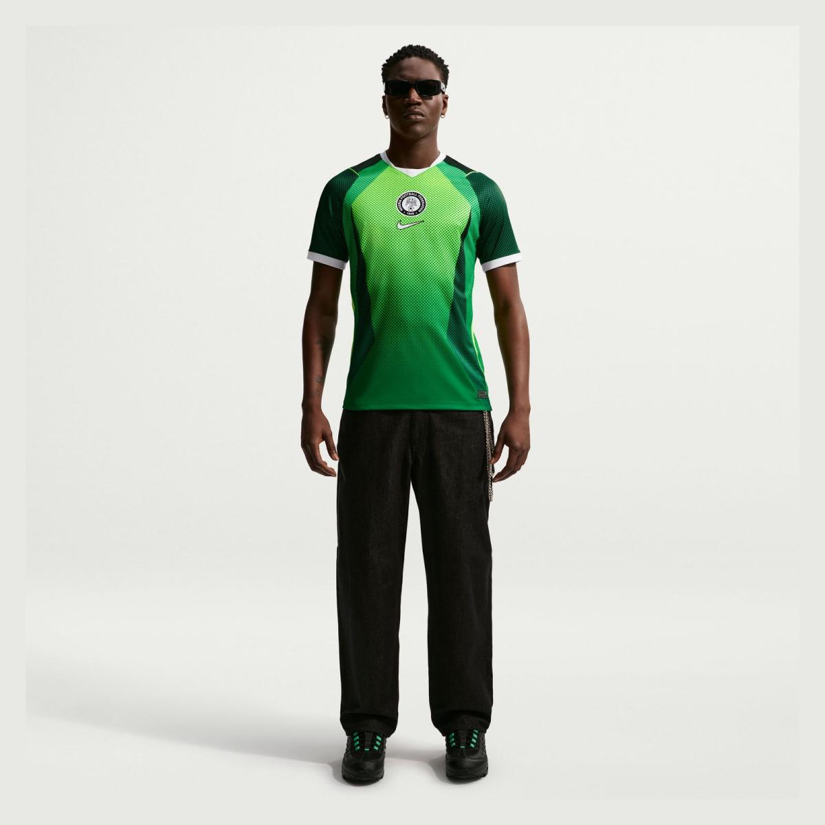 T-shirt de Homem 1.º Equipamento Nigéria 2026 Stadium Verde-3
