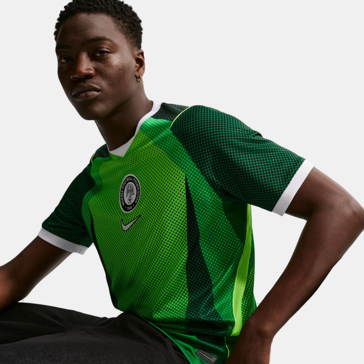 T-shirt de Homem 1.º Equipamento Nigéria 2026 Stadium Verde-6