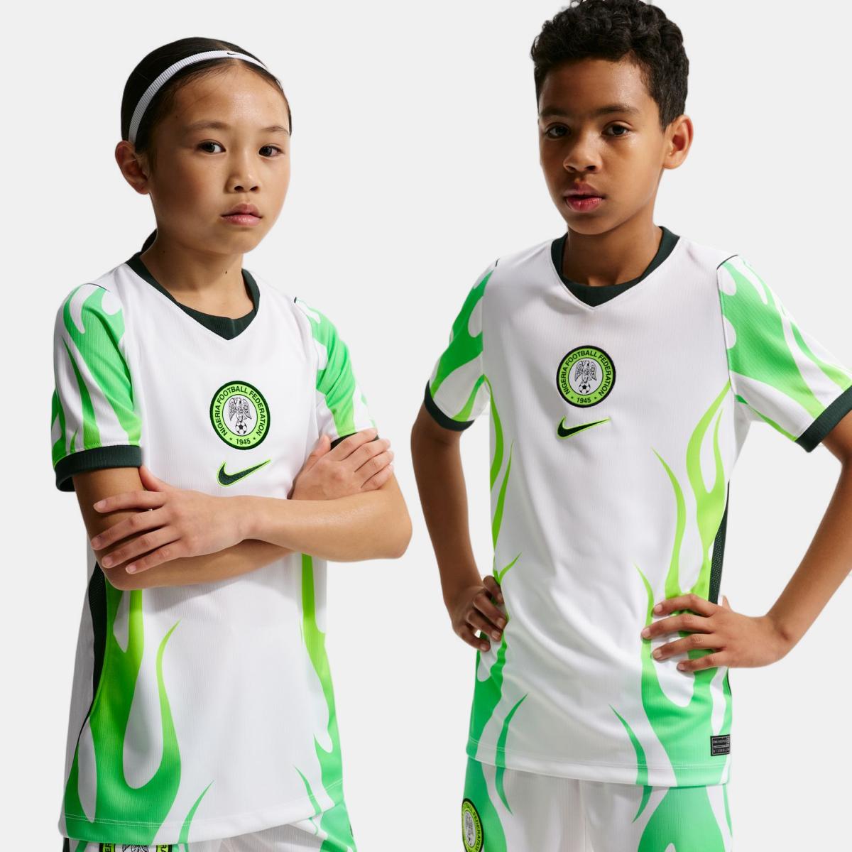 T-shirt de Criança 2.º Equipamento Nigéria 2026 Stadium Branco-2