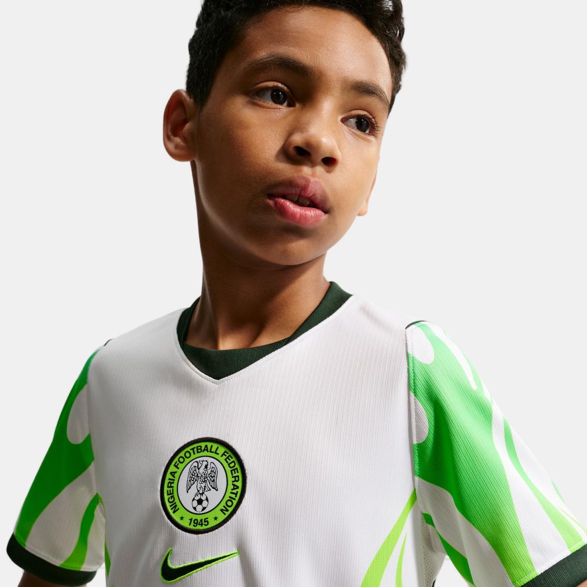T-shirt de Criança 2.º Equipamento Nigéria 2026 Stadium Branco-8