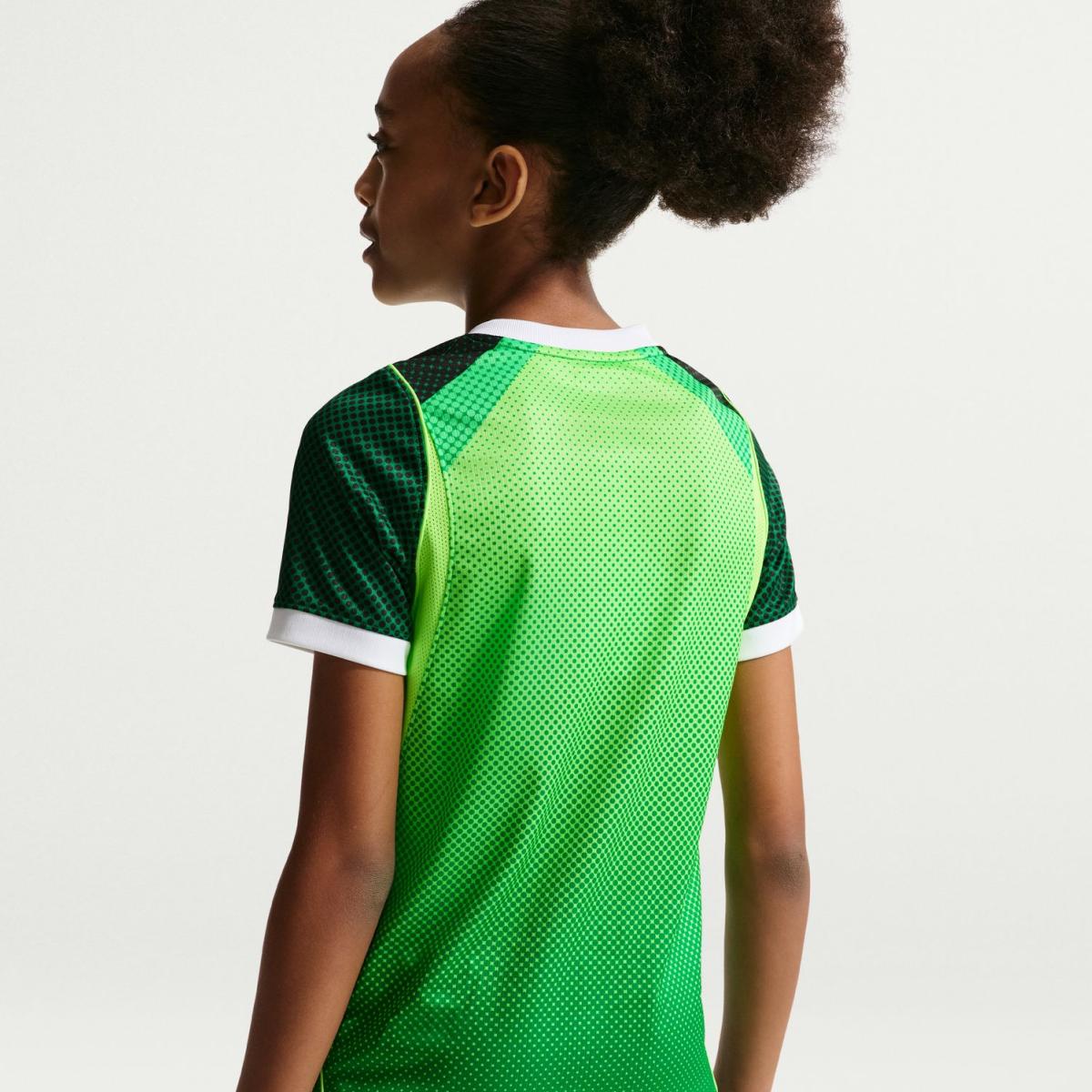T-shirt de Criança 1.º Equipamento Nigéria 2026 Stadium Verde-5