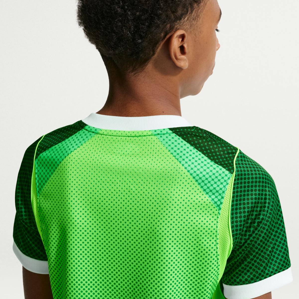 T-shirt de Criança 1.º Equipamento Nigéria 2026 Stadium Verde-7